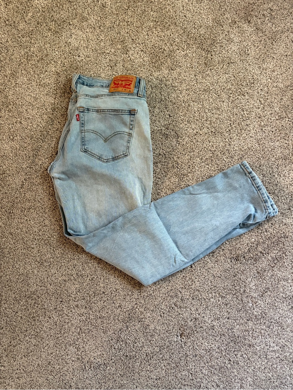 Levi's 511 Slim Fit Light Wash Denim Jeans Men's Size 36x32